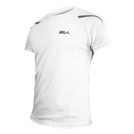 MAILLOT RUNNING - SILA PRIME BLANC - Manches courtes