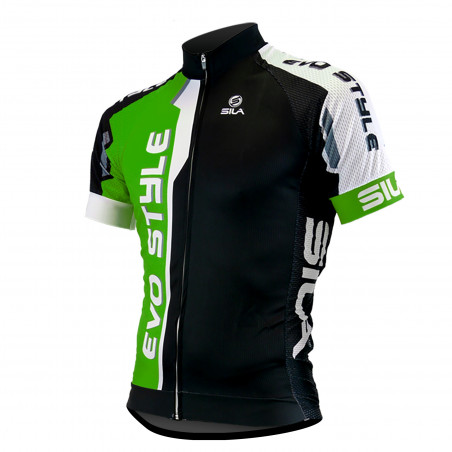 MAILLOT SILA EVO STYLE VERT - Manches courtes