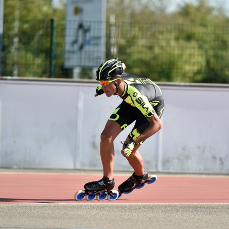 COMBINAISON ROLLER FLUO STYLE 3 JAUNE - Manches Courtes