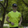 MAILLOT RUNNING - SILA PRIME JAUNE FLUO - Manches courtes