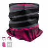 BANDANA NECK multifunction SILA - SS CREATIVITY BLACK/PINK