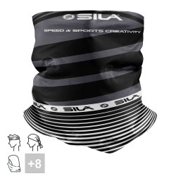 BANDANA NECK multifunction SILA - SS CREATIVITY BLACK/WHITE