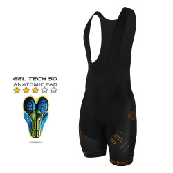 CYCLING BIB SHORT SILA IRON STYLE 2.0 - ORANGE