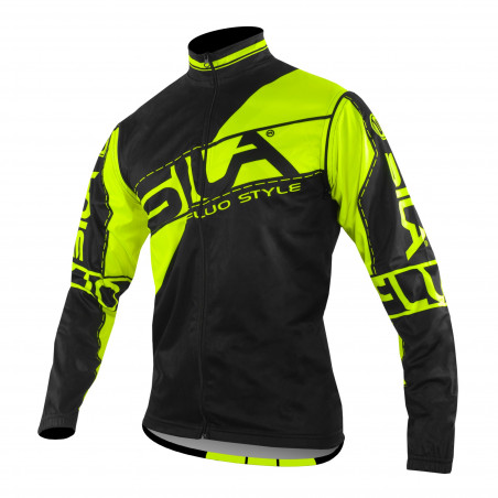 VESTE COUPE VENT Manches détachables SILA FLUO STYLE 3 JAUNE