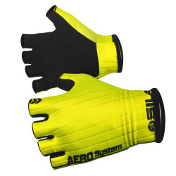 GANTS COURTS PRO AERO SILA - JAUNE FLUO