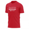 T-SHIRT SILA SKATE SUPPORT ROUGE