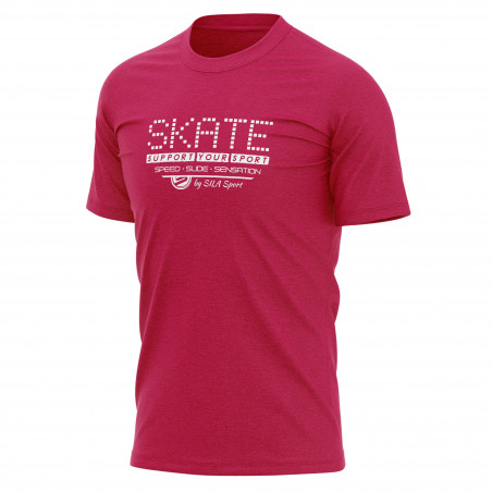 T-SHIRT SILA SKATE SUPPORT PINK