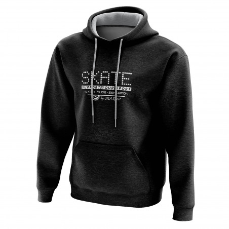 SWEAT À CAPUCHE SILA SKATE SUPPORT - Noir