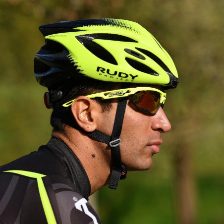 CASQUE RUDY PROJECT RUSH - JAUNE FLUO / NOIR BRILLANT