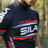 MAILLOT SILA CARBON STYLE 2 ROSE - Manches courtes