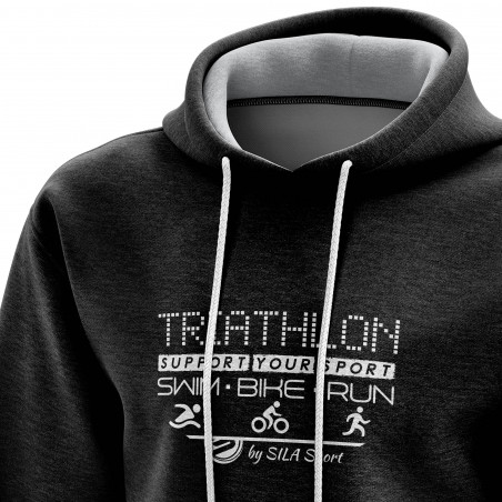 HOODIE SILA TRIATHLON SUPPORT - White