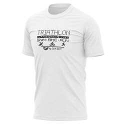 T-SHIRT SILA TRIATHLON SUPPORT BLANC