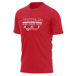 T-SHIRT SILA TRIATHLON SUPPORT RED