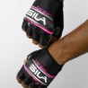 SHORT GLOVES SILA - CARBON STYLE 2 PINK