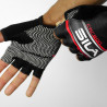 SHORT GLOVES SILA - CARBON STYLE 2 RED