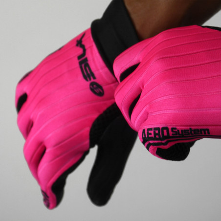 GANTS LONGS PRO AERO SILA - ROSE FLUO