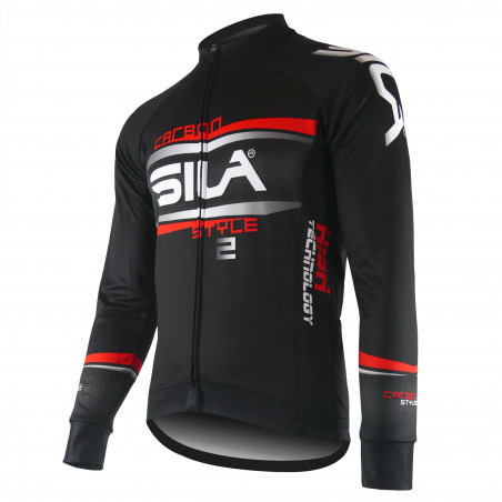 MAILLOT / VESTE MI-SAISON SILA CARBON STYLE 2 - ROUGE