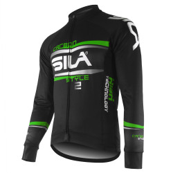 JERSEY/JACKET MID-SEASON SILA CARBON STYLE 2 GREEN-long sleeves