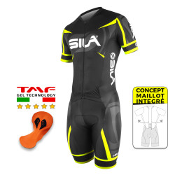 CYCLING SKINSUIT - SILA PRO R-GIRO - YELLOW FLUO - Ss