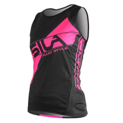 DÉBARDEUR RUNNING FEMME - SILA FLUO STYLE 3 ROSE