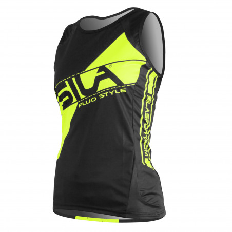 DÉBARDEUR RUNNING FEMME - SILA FLUO STYLE 3 JAUNE