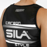 RUNNING WOMAN SLEEVELESS JERSEY SILA CARBON STYLE 2 - WHITE