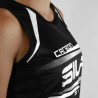 RUNNING WOMAN SLEEVELESS JERSEY SILA CARBON STYLE 2 - WHITE