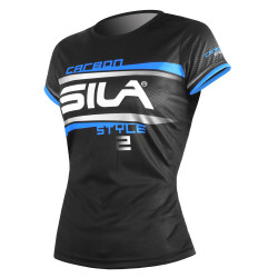 MAILLOT RUNNING FEMME - SILA CARBON STYLE 2 - BLEU - Mc