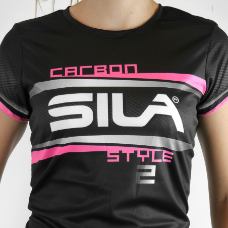 RUNNING WOMAN JERSEY SILA CARBON STYLE 2 - PINK - Ss