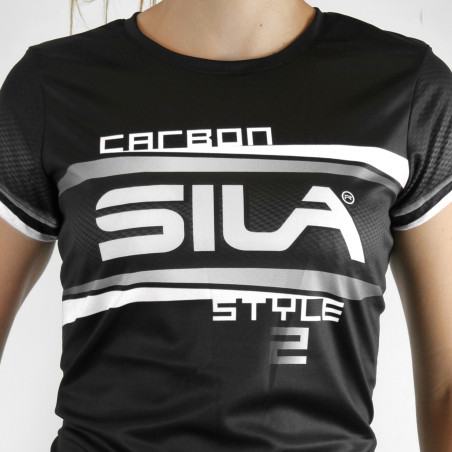 MAILLOT RUNNING FEMME - SILA CARBON STYLE 2 - BLANC - Mc