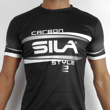 MAILLOT RUNNING HOMME - SILA CARBON STYLE 2 - BLANC - Mc