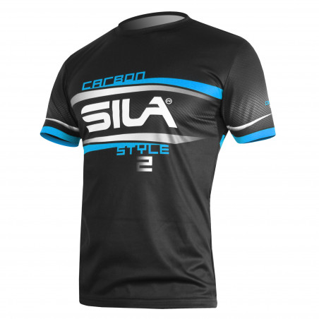 MAILLOT RUNNING HOMME - SILA CARBON STYLE 2 - BLEU - Mc