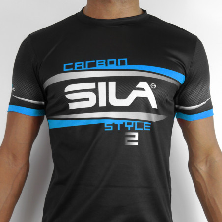 MAILLOT RUNNING HOMME - SILA CARBON STYLE 2 - BLEU - Mc