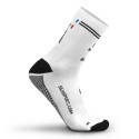 CHAUSSETTES RACING SILA - Mi-hautes BLANC / NOIR