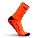 CHAUSSETTES RACING SILA - Mi-hautes ORANGE FLUO / NOIR