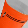 CHAUSSETTES RACING SILA - Mi-hautes ORANGE FLUO / NOIR