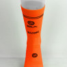 CHAUSSETTES RACING SILA - Mi-hautes ORANGE FLUO / NOIR