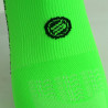 CHAUSSETTES RACING SILA - Mi-hautes VERT FLUO / NOIR