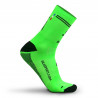 CHAUSSETTES RACING SILA - Mi-hautes VERT FLUO / NOIR