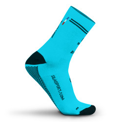 MEDIUM HEIGHT SOCKS SILA RACING - BLUE / BLACK