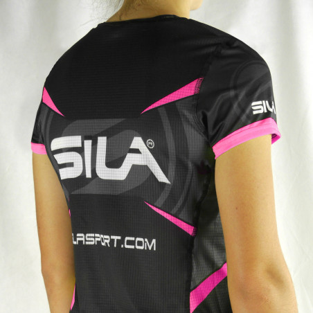 JERSEY WOMAN RUNNING PRO ULTRALIGHT - SILA TEAM -PINK- Ss