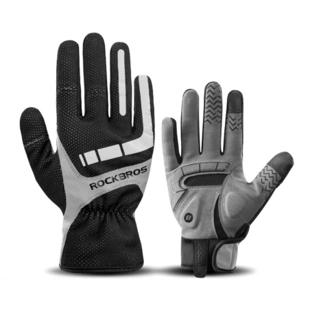 LONG GLOVES  MTB ROCKBROS -THERMAL ZIP BLACK