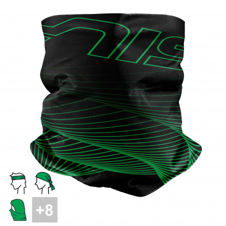 BANDANA NECK multifunction SILA - VORTEX Green