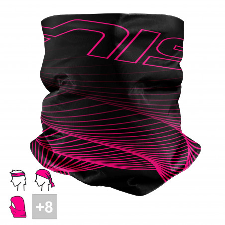 BANDANA NECK multifunction SILA - VORTEX Pink