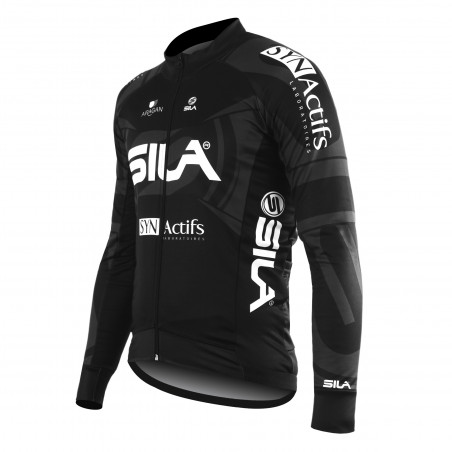 JERSEY/JACKET MID-SEASON PRO SILA TEAM BLACK-long sleeves