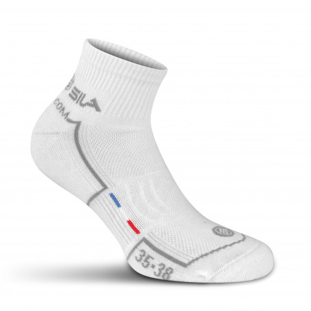 SHORT SOCKS SILA COMFORT - WHITE / GREY