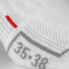 CHAUSSETTES COMFORT SILA - Courtes BLANC / GRIS