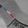 CHAUSSETTES COMFORT SILA - Courtes GRIS / NOIR