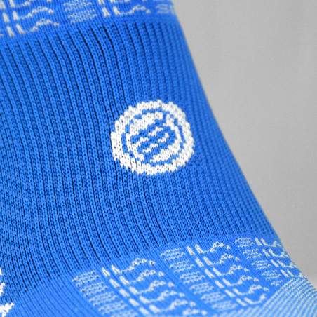 MEDIUM HEIGHT SOCKS SILA RACING - ROYAL BLUE / BLACK