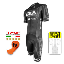 COMBINAISON CYCLISME SILA TEAM PRO R-GIRO NOIR - Mc